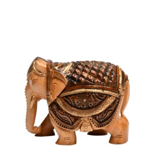 Hand Carving Elephant 4 Inch