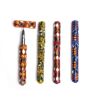 Indian Souvenir Glitter Work Ball Pens