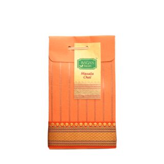 Masala Chai Tea in an Orange Hand Made Paper Pack 100 Gms