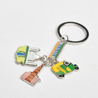 VIBGYOR Metal Key Ring Charm India Assorted