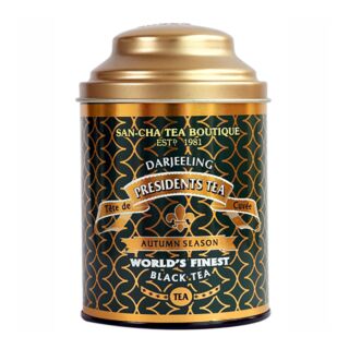 Sancha: Darjeeling Presidents Tea in metal caddy 100gms