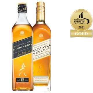 Johnnie Walker Black Label and Johnnie Walker Gold Label Reserve 2x1L